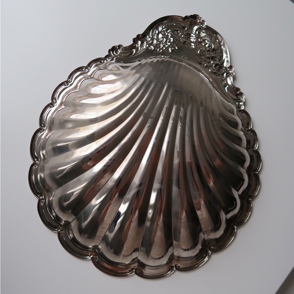 Vintage Shell Dish – Silver Plated (EP on Steel, Hong Kong) 80s-90s - Picture 6 of 8